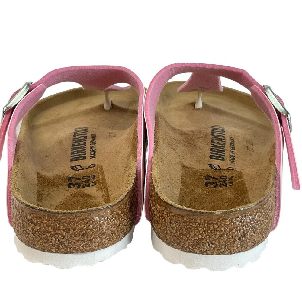 Birkenstock Shoes Womens Sz 39 US 8 Gizeh Sandal Pink Birko-Flor Thong New - Picture 4 of 10
